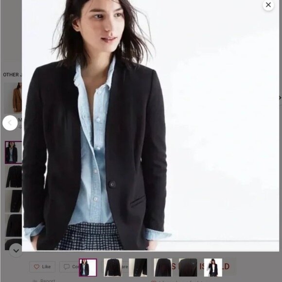 Madewell Jackets & Blazers - Blokecore gorpcore nostalgia earthy artisanal Madewell blazer Black Size0
